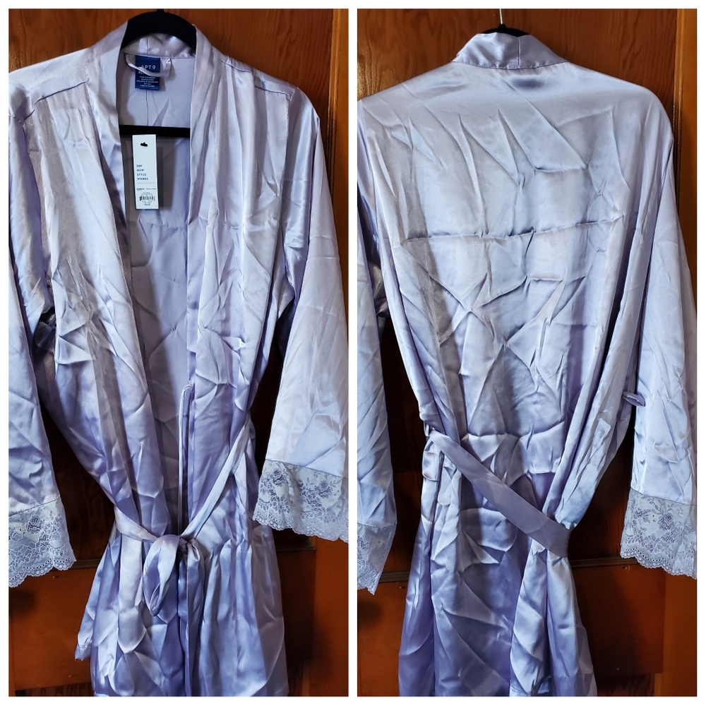 Apt. 9 Silk Robe (Lavender)